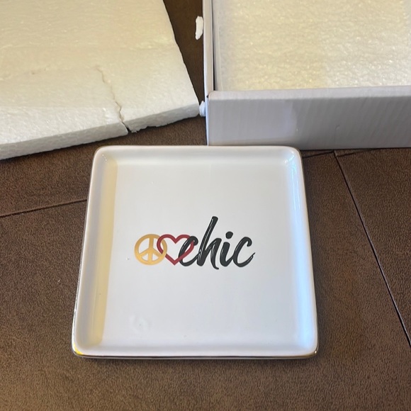 Chico's Other - NIB Chicos Peace Love Chic trinket tray